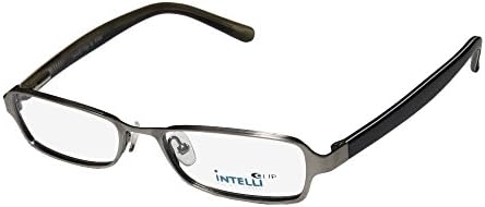 New &amp; Season &amp; Genuine - Brand: Elite Eyewear Style/model: Intelli Clip 756 Gender: Mens/Womens Rx Ready Simple &amp; Elegant Designer Full-rim Flexible Hinges Eyeglasses/Eyeglass Frame (50-17-135, Silver / Black)