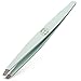 Precision Eyebrow Tweezers | Perfectly Aligned Slant Tip | Premium Quality | Remove Ingrown Hair | Splinter, Tick and Glass Removal - Mint Green