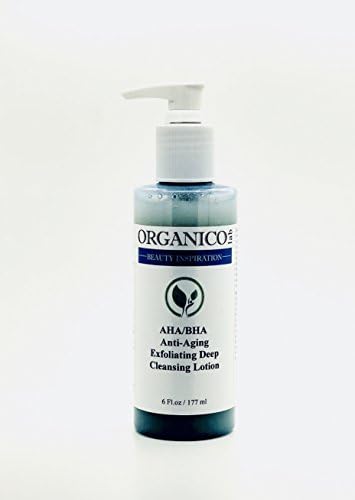 ORGANICOLAB, Anti Aging AHA/BHA Exfoliating Deep Cleansing Lotion, 6 Fl.Oz