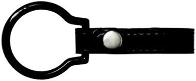 HWC Black Enduro Police Security Metal Duty Belt C & D Flashlight Ring Holder