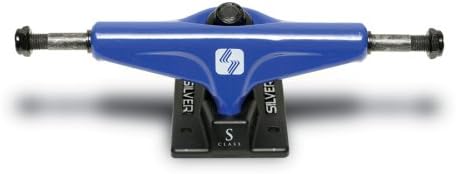 Silver S-Class Blue Professional Grade 7.5 Inch Wide Skateboard Truck (Blue)