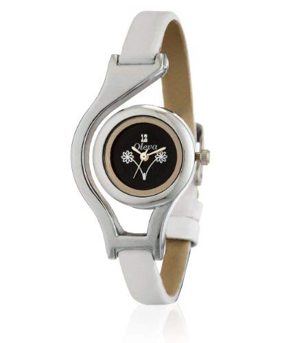 Oleva Analogue Black Dial Women's Watch (OLW 10 B)