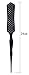 2pcs Detangling Brush Hairstyles Teasing Comb for Volume Hair, Rattail Comb Backcombing Brush for Fine Thin Hair - Black