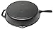 12 Inches Pre Seasoned Cast Iron Skillet Classic Frying Pan with Assist Handle. 5 Free Two Silicone Handle Grip, Mat, 2 Scrapers.