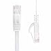Jadaol Cat 6 Ethernet Cable 3 ft 6Pack, Outdoor&Indoor, Flat High Speed 10Gbps Patch LAN Cord, Support Cat8/7 Network, Short Ethernet Cable for Router, Modem, Switch, PC, Laptop, Gaming Console, White