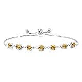 Gem Stone King 925 Sterling Silver Yellow Citrine