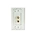 Mediabridge™ Speaker Wall Plate w/Binding Posts (1 Pair) - Includes Metal Mounting Bracket (1-Gang) - Binding Post 2-Piece Inset Wall Plate for 1 Speaker (Part# WP1-BPX1)