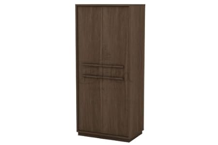 Atlanta 2 Door Walnut Wardrobe Assembled Amazon Co Uk Kitchen Home