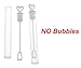 Micro Trader 100PCS Bubble Bottles Love Heart Test Soap Water Wand Tube Wedding Party Favors