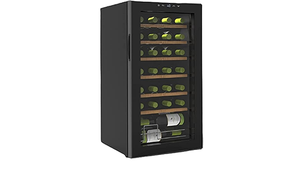 ZHZHUANG Freestanding Compressor Wine Nevera, 28 Botella de ...