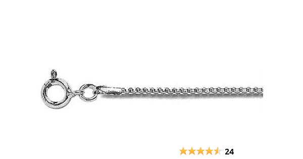 Sterling Silver Thin .80 MM Italian Box 