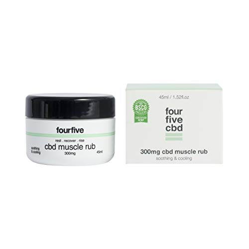 fourfive CBD Muscle Rub 300mg (High Strength) with Cooling Menthol & Vitamin E for Muscle Relief, Natural & Vegan Friendly - 45ml - Image 7