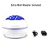 Ocean World/Star Moon 2-in-1 Multi-Function LED Projector Lamp, 360° Rotation Night Lights with 8 Colors Mode, Perfect for Baby, Kids and Children Gift White