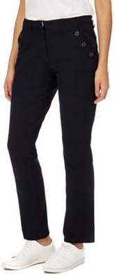 Maine New England Womens Black Straight Leg Trousers