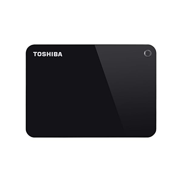 Toshiba HDTC910EK3AA Canvio Advance Tragbare Externe Festplatte USB 3.0, 1TB schwarz, Black