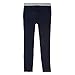 French Toast Big Girls' Contrast Elastic Waist Pull-on Pant, Navy, 10
