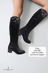 LONDON FOG Womens Irie Riding Boot, Regular and