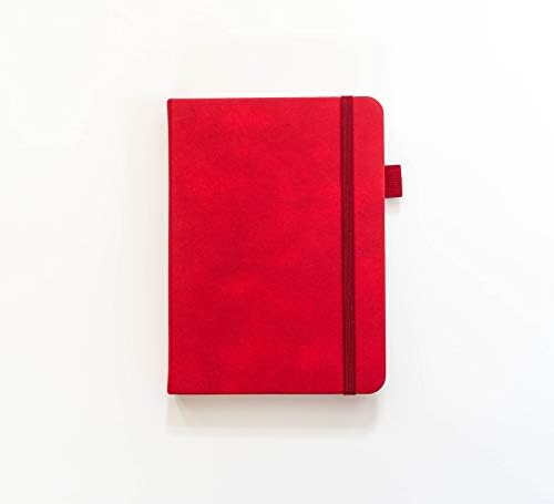 Dotted Journal by Scribbles That Matter – Hardcover Dotted Notebook Diary with Thick Paper for Lesser Bleed throughs and Ghosting (Red, B6)