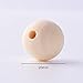 Sumind 50 Pieces 20 mm Wooden Beads Natural Wood Round Spacer Beads Craft Loose Beads for DIY Handmade Decorations