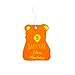 Happy Wax Scented Hanging Car Cub Air Freshener - Cute Car Freshener Infused with Natural Essential Oils. - Assorted 4-Pack (Calming Lavender, Citron Mandarin, Vanilla Orchid, Coastal Tide)