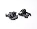 2 Pcs Horizontal Surface Quick Release Buckle Mount for GoPro Hero 1, Hero 2, Hero 3, Hero 3+, Hero 3 Plus, Hero 4 Camera - Black