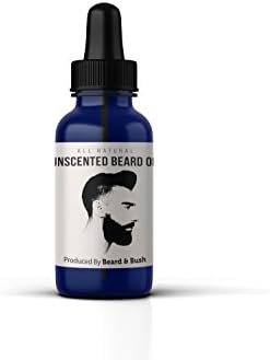 Beard and Bush Unscented Beard Oil for Men Easy To Use Natural Beard Oil &amp; Conditioner, Comes In A Glass Bottle with A Dropper Keeps Your Beard Ready for Whatever Comes Your Way, 1 oz