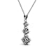 Cate & Chloe Delilah 18k White Gold Swarovski Pendant Necklace, Special-Occasion-Jewelry, Round-Cut Swarovski Crystals