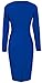 HOMEYEE Women's Voguish Colorblock Wear to Work Pencil Dress B231 (8, Blue)