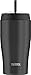 Thermos 22 Ounce Vacuum Insulated Cold Cup with Straw, Black