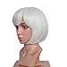 BESTUNG Short Straight Bob Hair Wigs with Flat Bangs for Women Multi Color Cosplay Party Costume Wig (1001#)