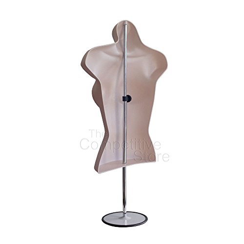 EZMannequins Female Mannequin Torso, Hollow Back Body Tshirt Display