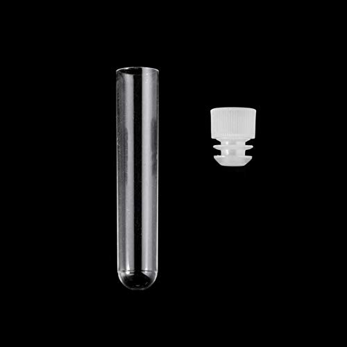 50 PCS 6ml Clear Plastic Test Tubes with Caps for Scientific Experiments,Scientific Themed Kids Birthday Party Supplies,Decorate The House,13×78mm Mini Test Tubes