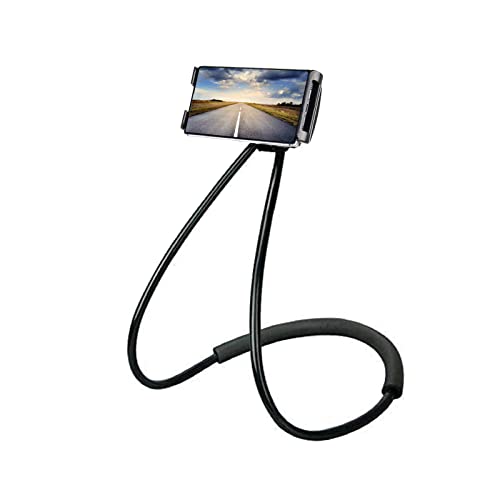Photo 1 of Chapter Seven Universal Smart Mobile Phone Stand,Hanging on Neck Cell Phone Mount Holder, Flexible Lazy Bracket DIY Free Rotating for Multiple Functions (Black)