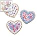 Fun Express Valentine Cookie Foam Magnets Craft Kit - Makes 12 - Valentine's Day Crafts for Kids