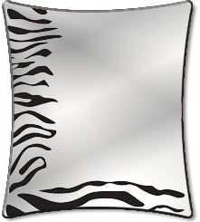 Magnetic School Locker Mirror: Zebra Stripes