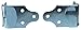 Corner Stake Rack Brackets, Normally Used for Connecting Trailer Side Panels, 2 Corners Both Left and Right Hand Sets