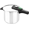 Monix Quick snelkookpan, roestvrij staal, zwart, 4 liter