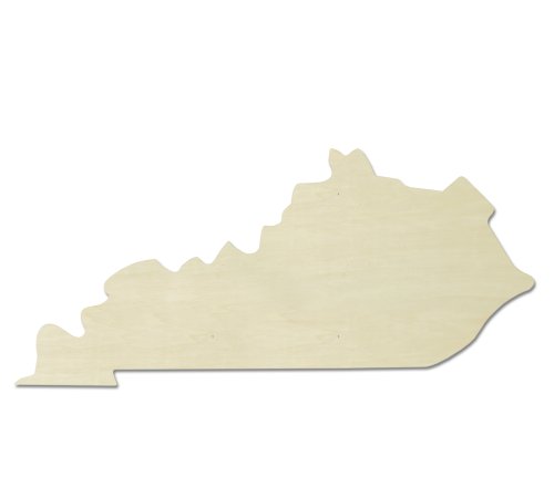 UNFINISHEDWOODCO Unfinished State Wood Cutouts, "Kentucky"