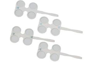 SHZICMY 4Pcs Optical Flippers Optometry Plastic Flip Trial Lens Set for Lens Confirmation Test ±0.50D to ±2.00D 21mm (US STOCK)