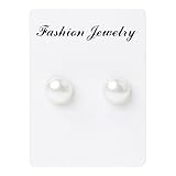 SCASTOE 1 Pair Weight Loss Earrings Healthy Stimulating Acupoints Stud Magnetic Therapy Earring (White)