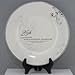 Roman 25th Wedding Anniversary Plate – 2-Piece Set with Decorative Plate and Stand, Elegant Silver Gift for Couples