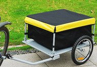 Lowest Prices! Aosom Elite Bike Cargo / Luggage Trailer - Yellow / Black
