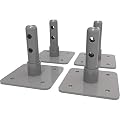Metaltech Base Plates for Baker Interior Fixed Scaffolds - Set of 4, Model Number I-IBBF4