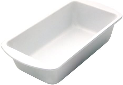 CeramaBake BC2010 Range Kleen Loaf Pan, 9 by 5-Inch, White