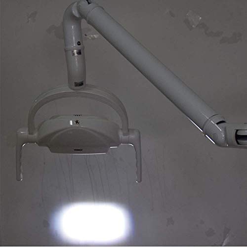 Dental LED Oral Exam Light, Infrared Sensor Shadowless Lamp for Dental Unit Chair CX249-4 22mm Ceiling Type, Cold Light, 6 LED, High Brightness (Remove Arm not Included) (A)