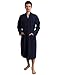 TowelSelections Men's Waffle Bathrobe Turkish Cotton Kimono Robe Large/X-Large Navy