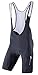sponeed Men's Bib Shorts Pad Gear Underwear Rider Bicycle Tights Pants Comfortable Racing Fit Suit US XL White Black