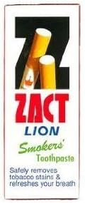 Zact Lion Smoker's Toothpaste 160 G. Thailand Product
