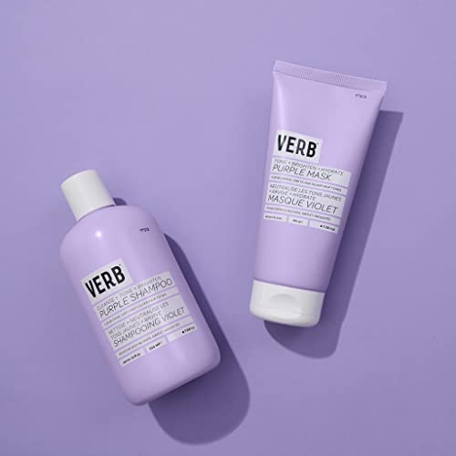 VERB Purple Hair Mask Vegan Toning Mask for Brassy Hair Brightening and Hydrating Hair Mask