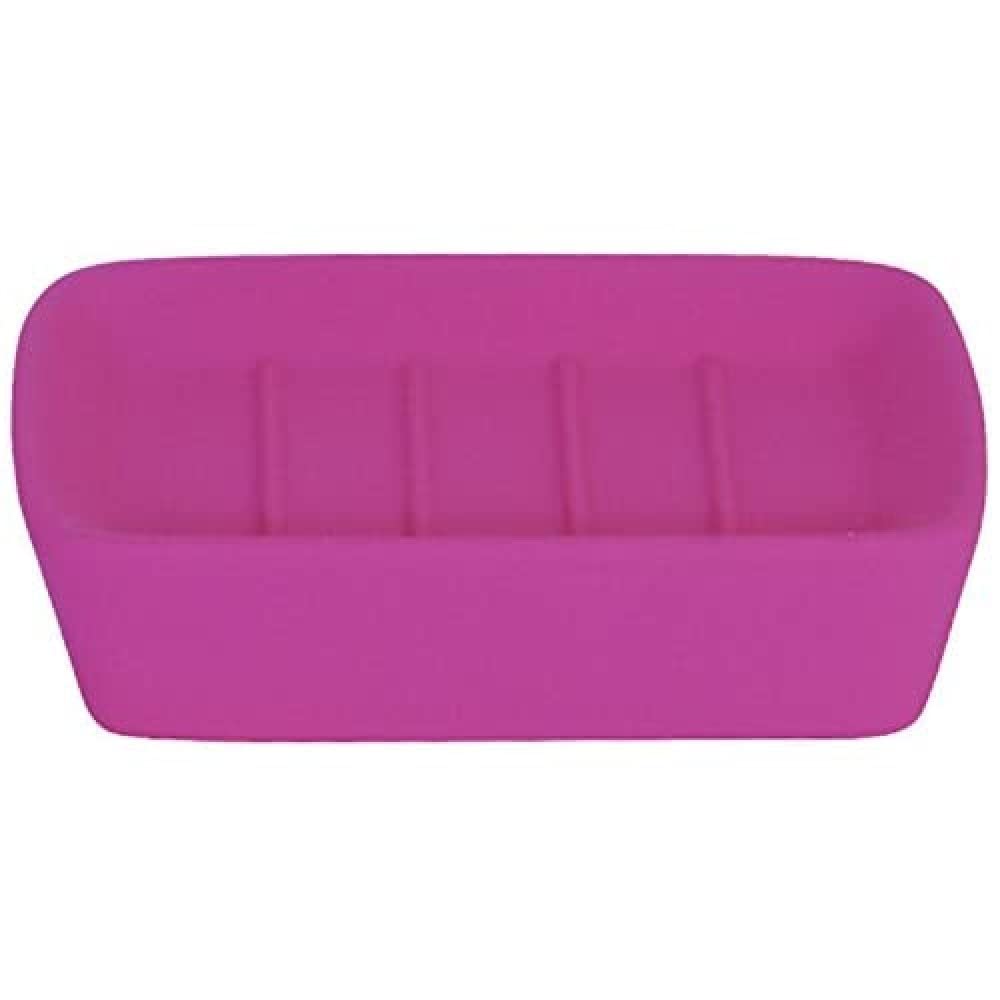 MSV Ceramic/Porcelain Hit Recovery with Soft Silica Gel in Haiti Soap Holder, Raspberry